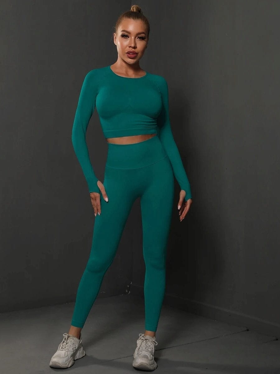 Ensemble Sport Push Up, Legging et Crop Top - BodySculpt | Yogaova