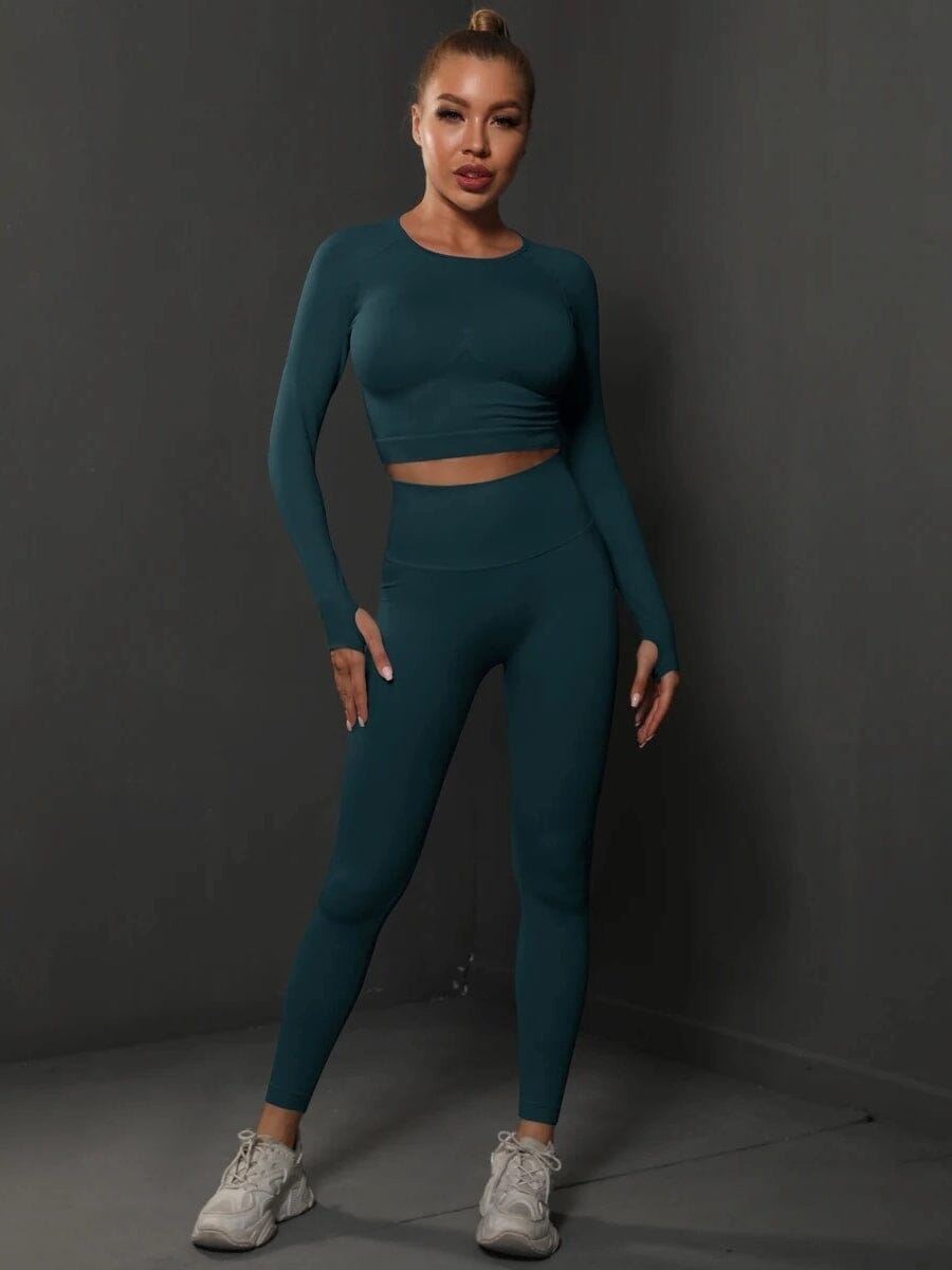 Ensemble Sport Push Up, Legging et Crop Top - BodySculpt | Yogaova