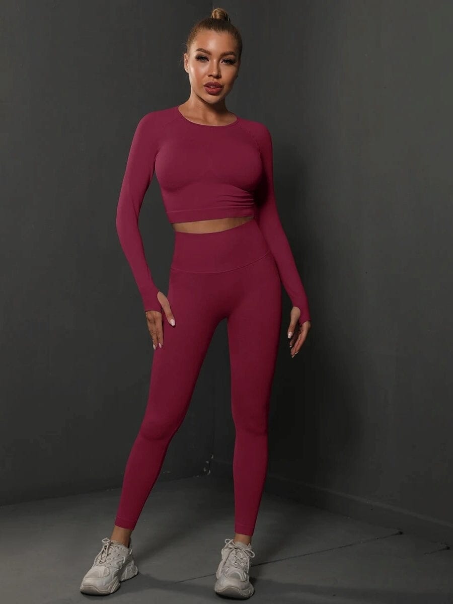 Ensemble Sport Push Up, Legging et Crop Top - BodySculpt | Yogaova