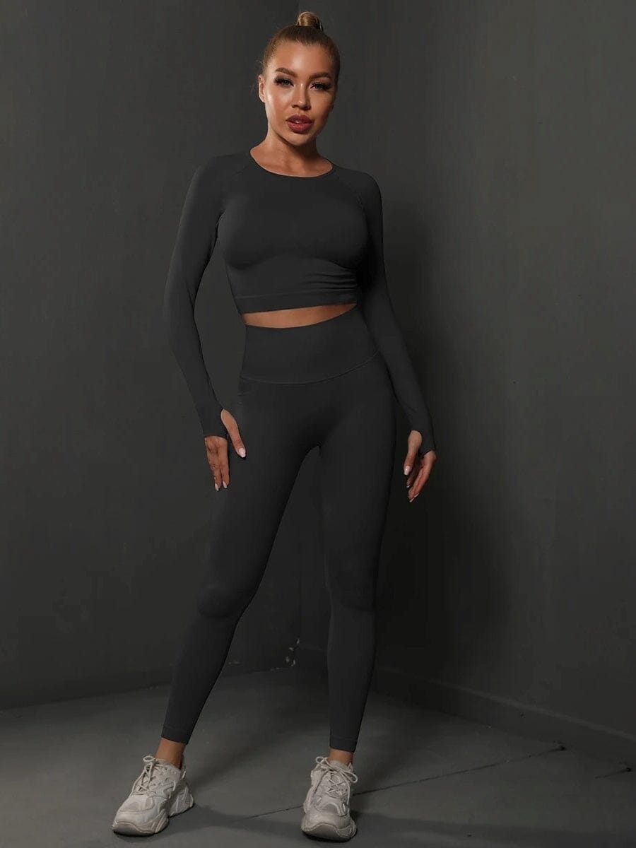 Ensemble Sport Push Up, Legging et Crop Top - BodySculpt | Yogaova