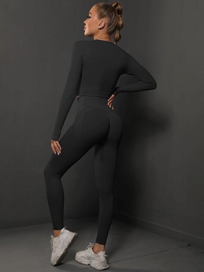 Ensemble Sport Push Up, Legging et Crop Top - BodySculpt | Yogaova