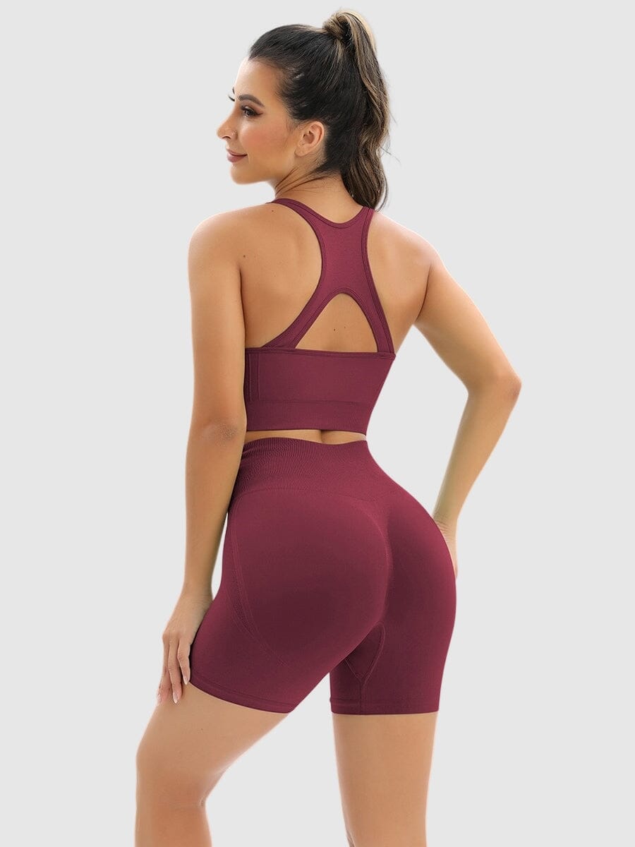 Ensemble Sport Push Up, Short et Brassière | Yogaova
