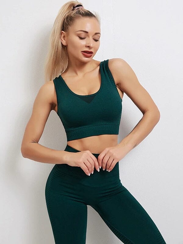 Ensemble Sport Sans Couture, Legging et Brassière | Yogaova