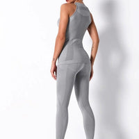 Ensemble Sport Sans Couture Legging et Top - KindyFit | Yogaova