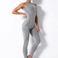 Ensemble Sport Sans Couture Legging et Top - KindyFit | Yogaova