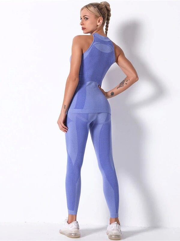 Ensemble Sport Sans Couture Legging et Top - KindyFit | Yogaova