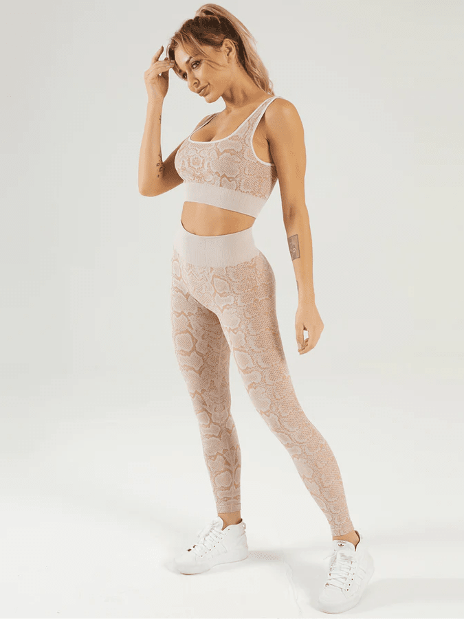 Ensemble Sport Serpent, Legging et Soutien-Gorge | Yogaova