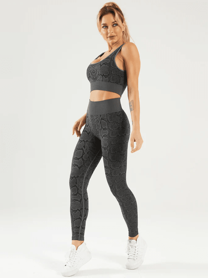 Ensemble Sport Serpent, Legging et Soutien-Gorge | Yogaova