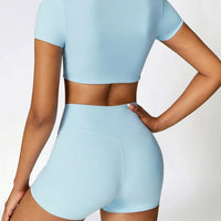 Ensemble Sport Short et Crop Top - DynamoDiva | Yogaova