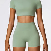 Ensemble Sport Short et Crop Top - DynamoDiva | Yogaova