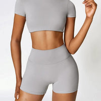 Ensemble Sport Short et Crop Top - DynamoDiva | Yogaova