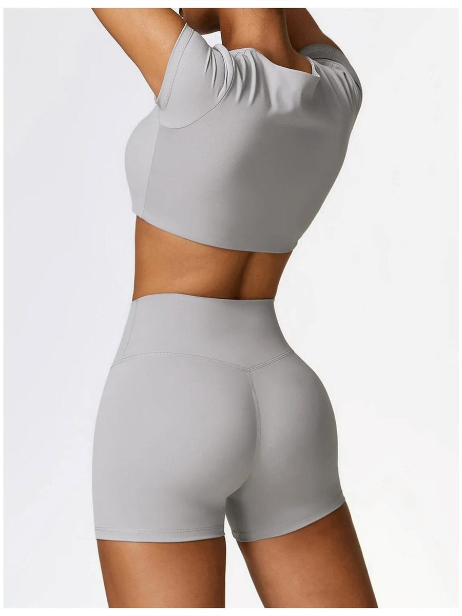 Ensemble Sport Short et Crop Top - DynamoDiva | Yogaova