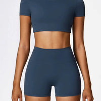 Ensemble Sport Short et Crop Top - DynamoDiva | Yogaova