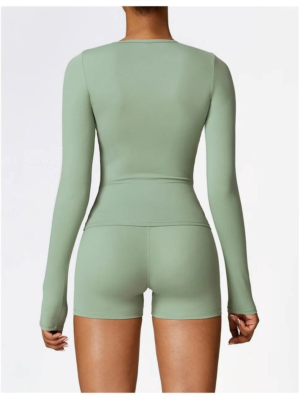 Ensemble Sport Short et T-Shirt Manches Longues - DynamoDiva | Yogaova