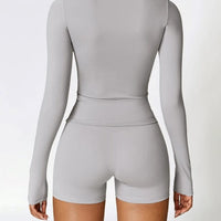 Ensemble Sport Short et T-Shirt Manches Longues - DynamoDiva | Yogaova