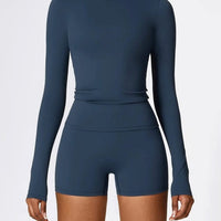 Ensemble Sport Short et T-Shirt Manches Longues - DynamoDiva | Yogaova