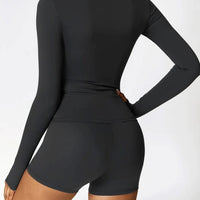 Ensemble Sport Short et T-Shirt Manches Longues - DynamoDiva | Yogaova