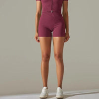 Ensemble Sport Short et Top Zippé  | Yogaova