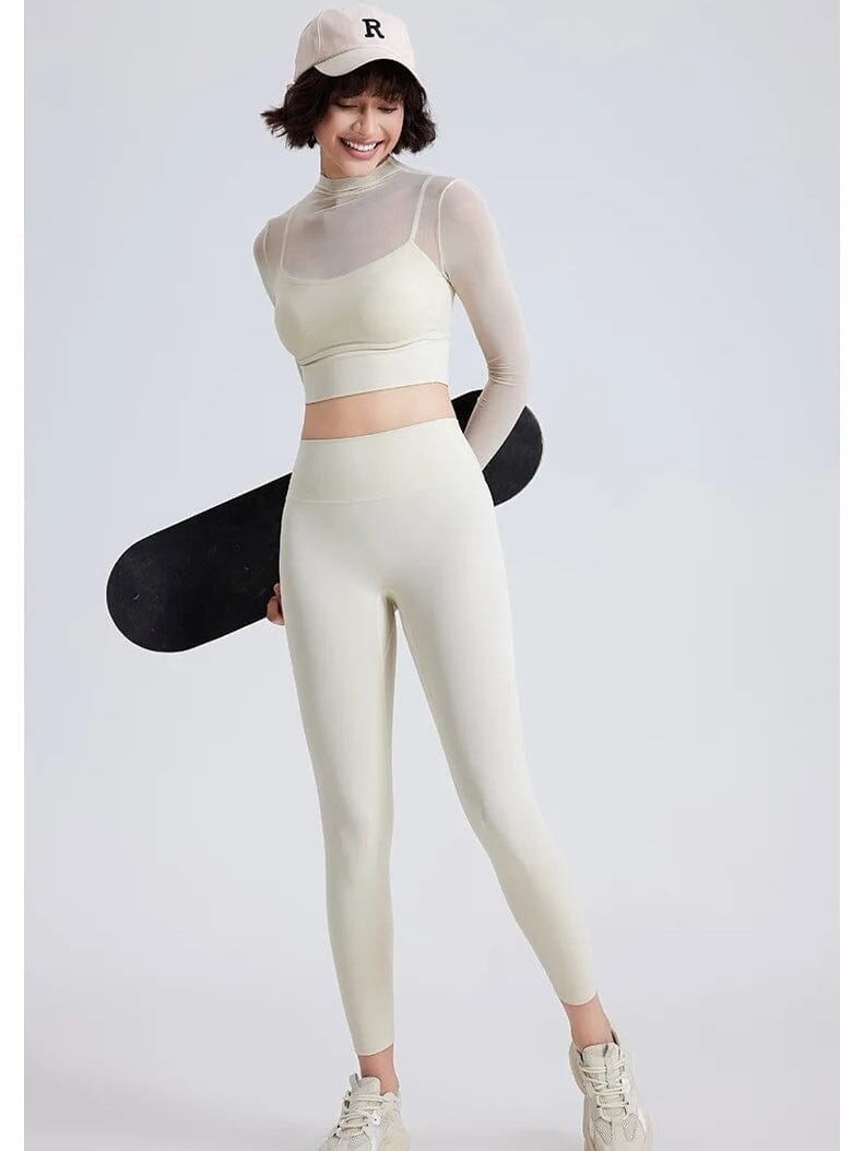Haut Sport 2 en 1 Maille avec Brassière Rembourrée | Yogaova