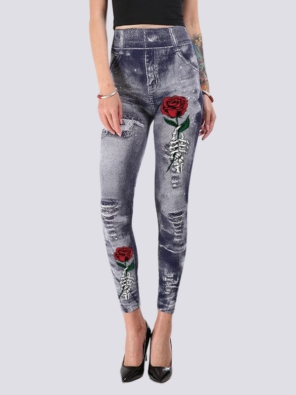 Jegging Effet Déchiré | Yogaova