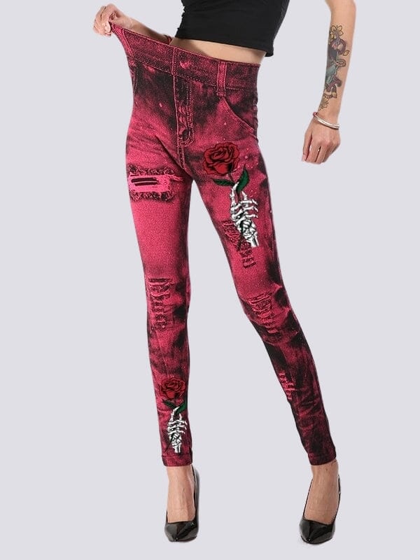 Jegging Effet Déchiré | Yogaova