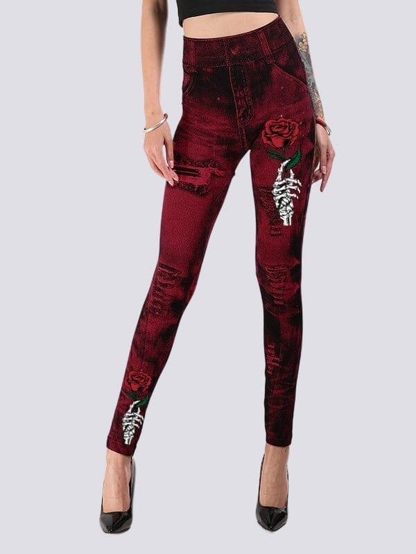 Jegging Effet Déchiré | Yogaova