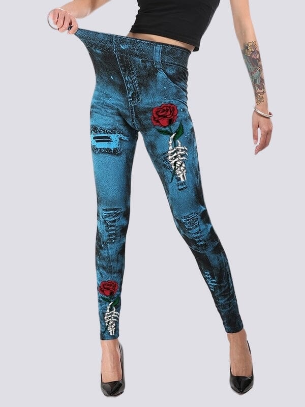 Jegging Effet Déchiré | Yogaova