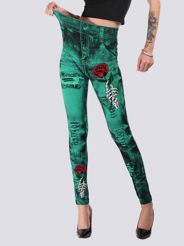Jegging Effet Déchiré | Yogaova