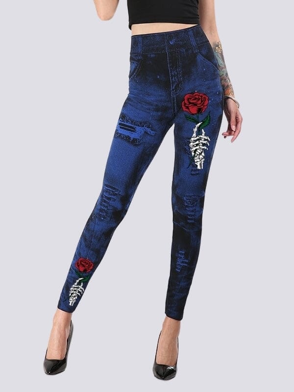 Jegging Effet Déchiré | Yogaova