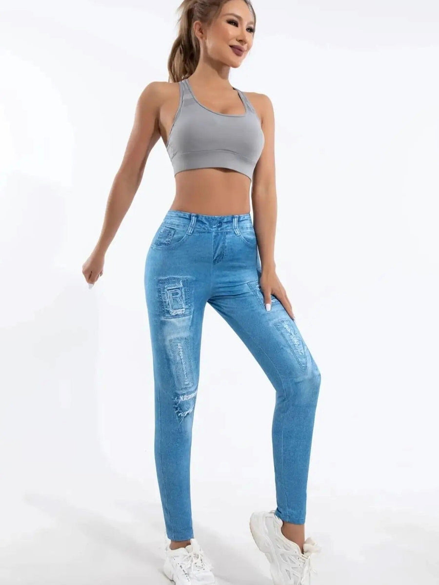 Jegging Imitation Denim | Yogaova