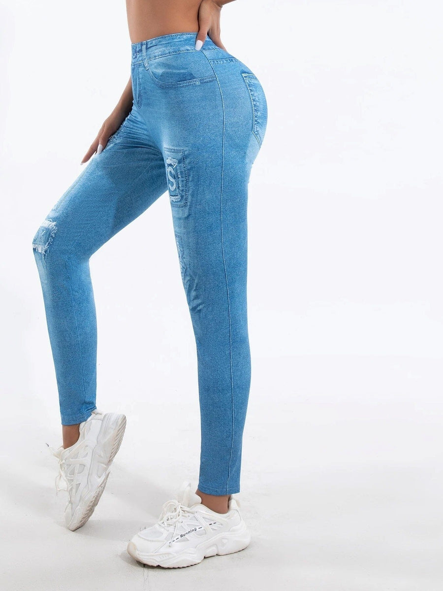 Jegging Imitation Denim | Yogaova