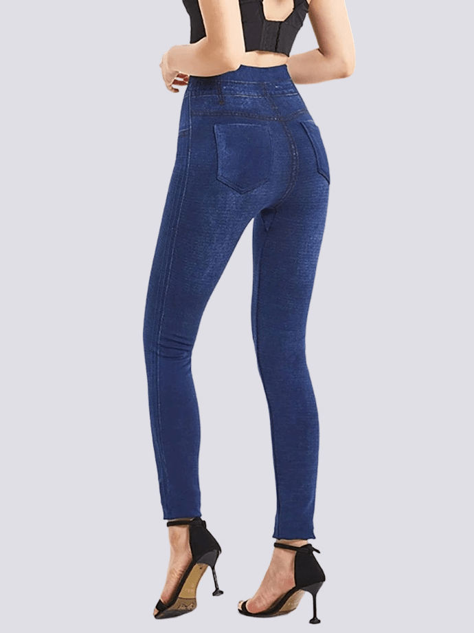 Jegging Taille Haute Bleu Foncé | Yogaova