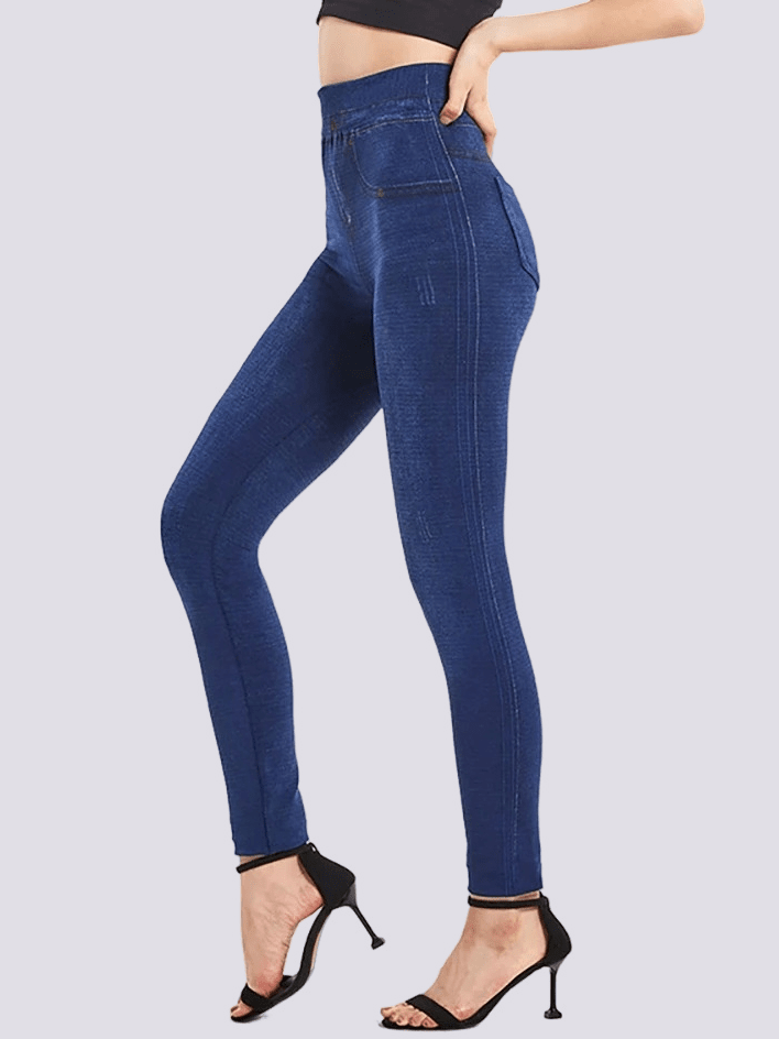 Jegging Taille Haute Bleu Foncé | Yogaova