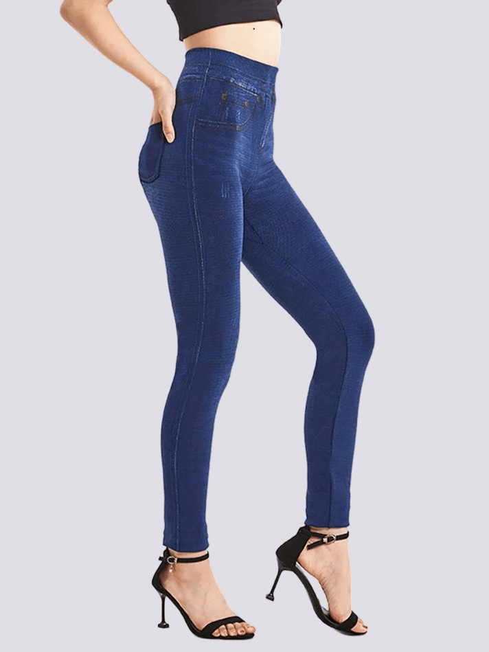 Jegging Taille Haute Bleu Foncé | Yogaova