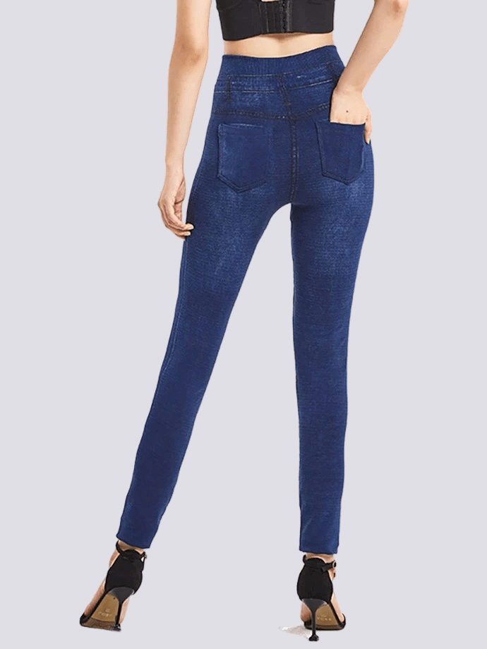 Jegging Taille Haute Bleu Foncé | Yogaova