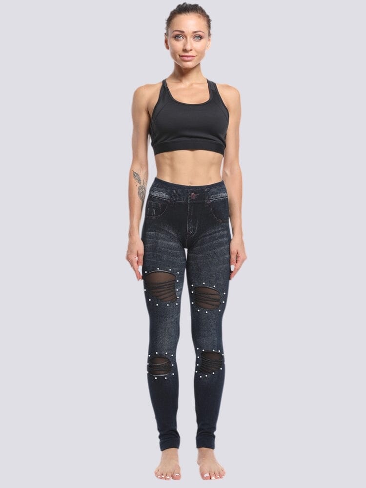 Jegging Troué | Yogaova