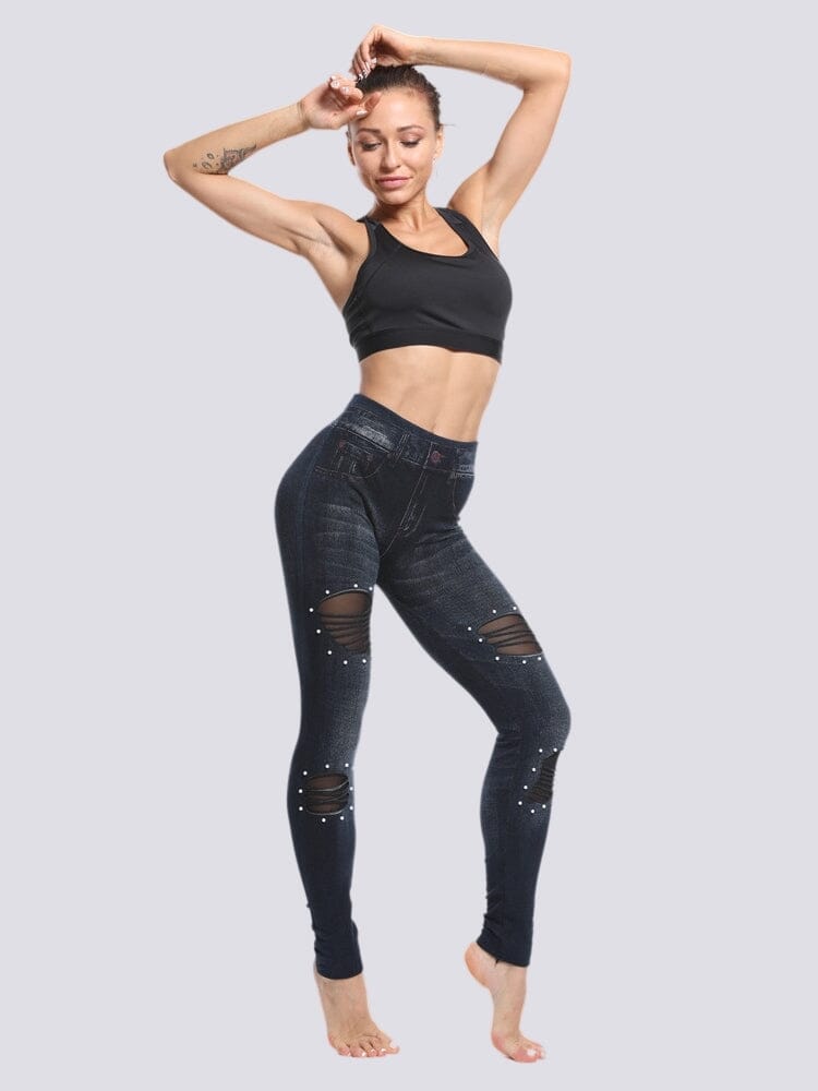 Jegging Troué | Yogaova