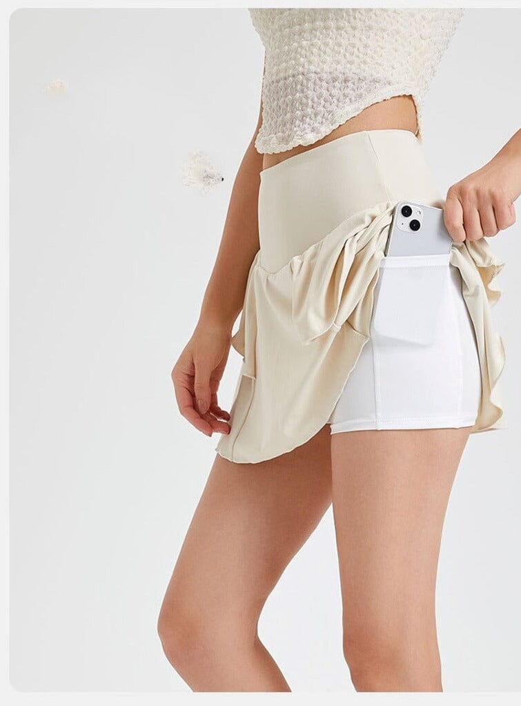Jupe Tennis Poche Balle | Yogaova