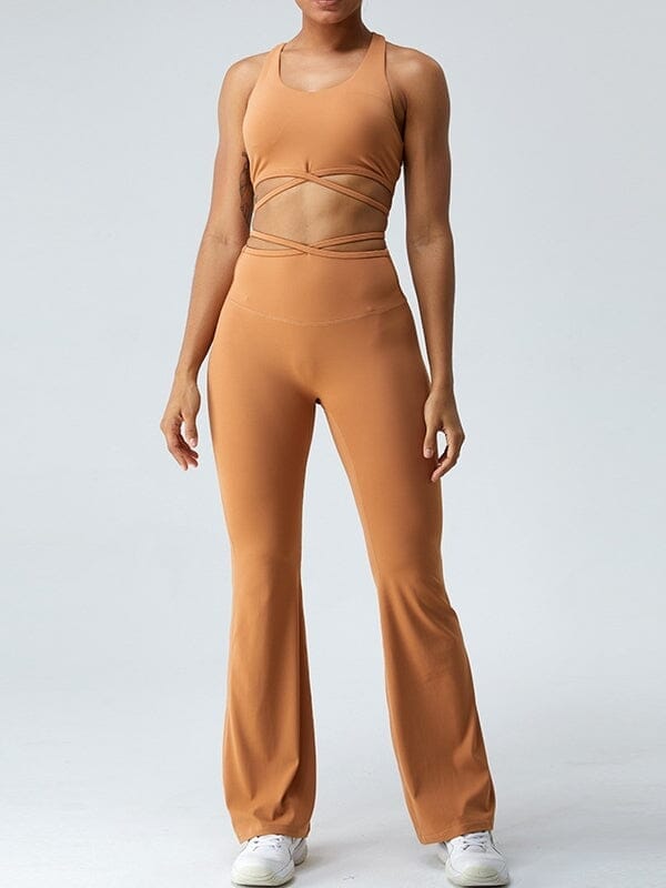 Legging Ample Taille Croisée - Evasé | Yogaova