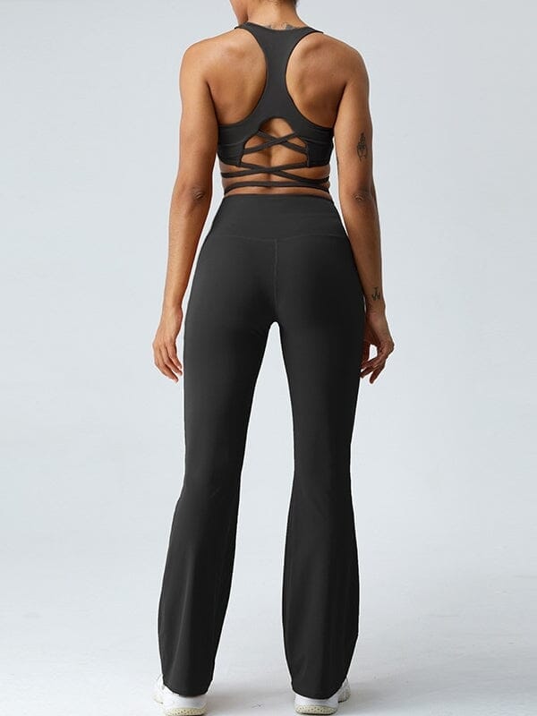 Legging Ample Taille Croisée - Evasé | Yogaova