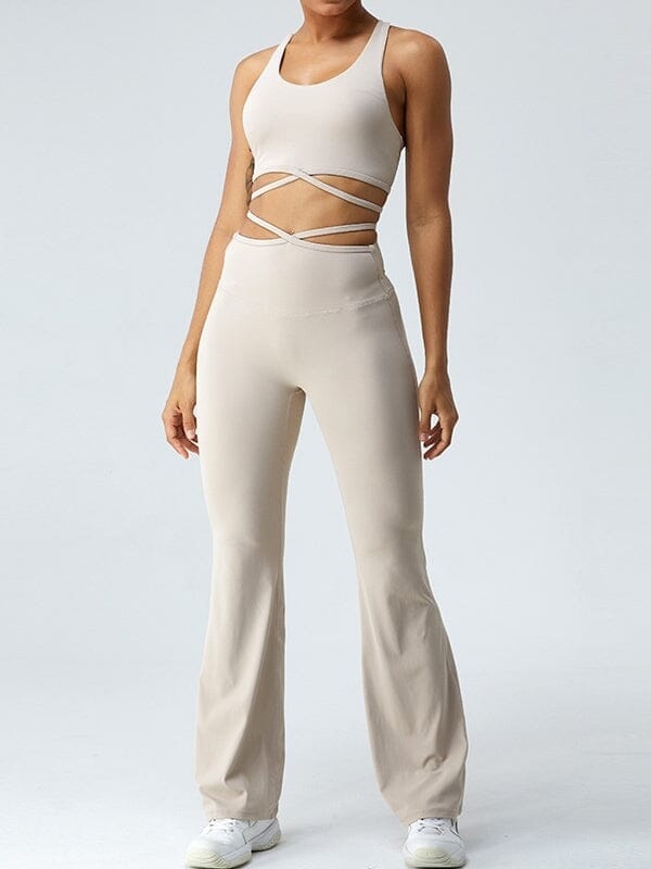 Legging Ample Taille Croisée - Evasé | Yogaova