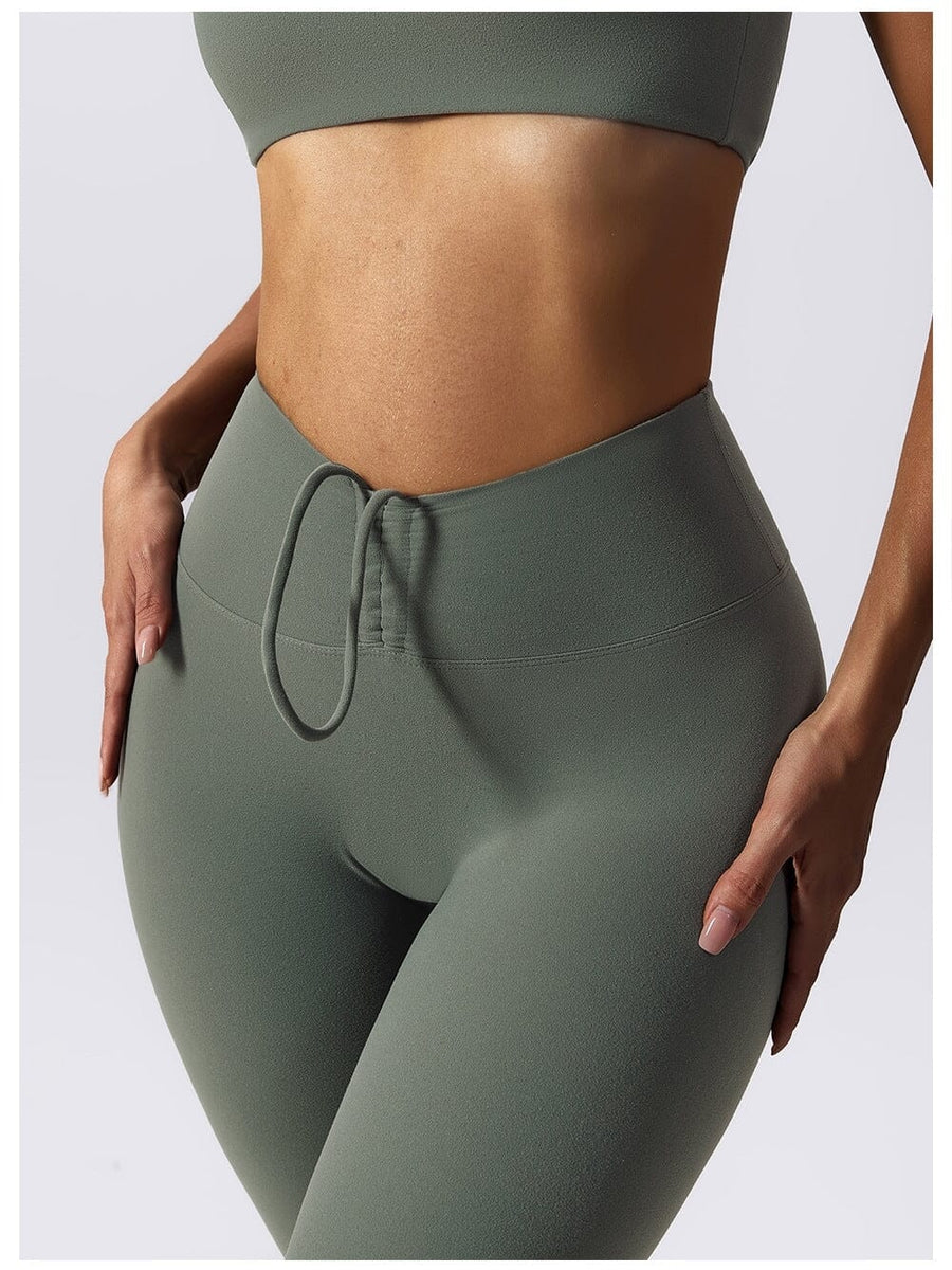 Legging avec Cordon De Serrage (Push Up) | Yogaova