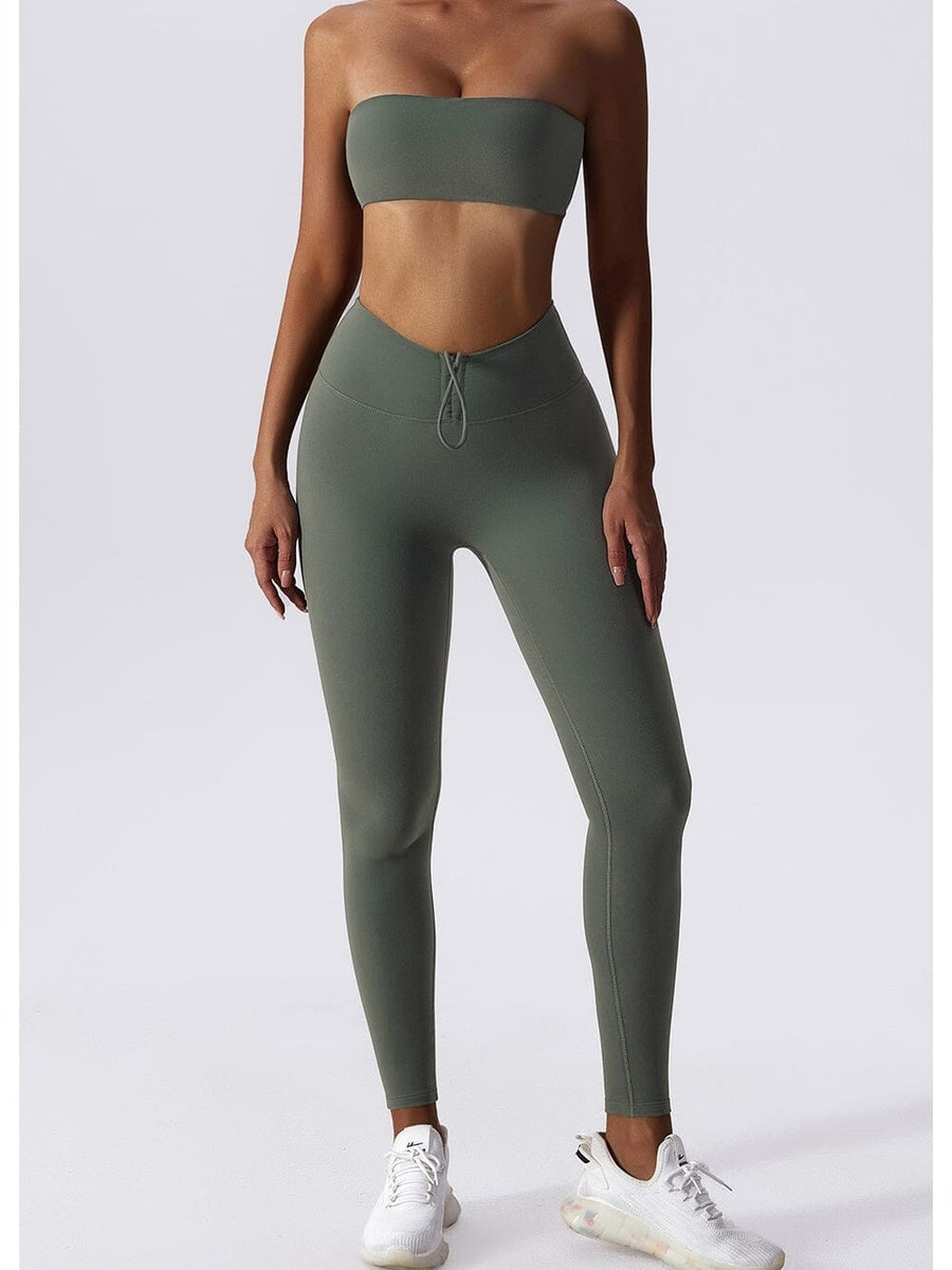 Legging avec Cordon De Serrage (Push Up) | Yogaova