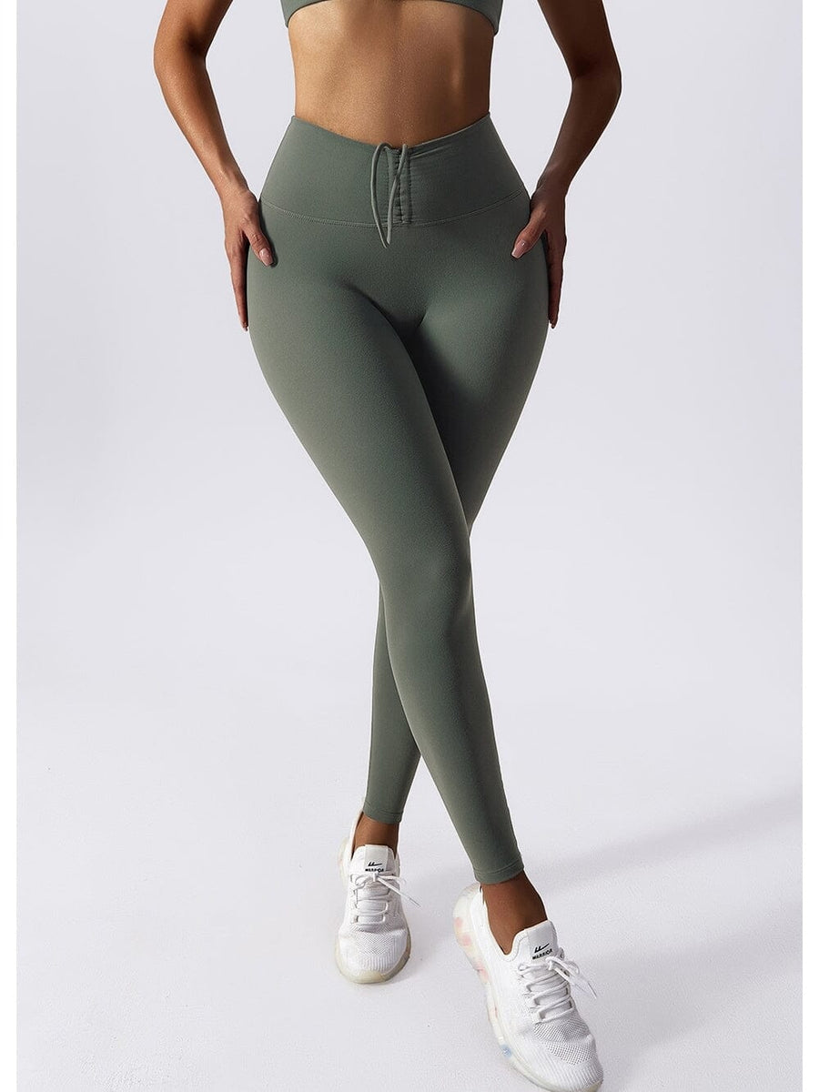 Legging avec Cordon De Serrage (Push Up) | Yogaova