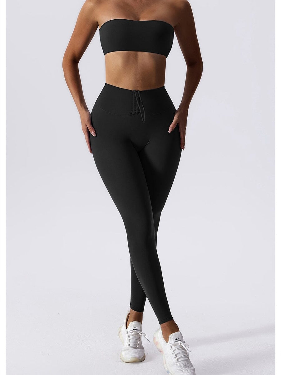 Legging avec Cordon De Serrage (Push Up) | Yogaova
