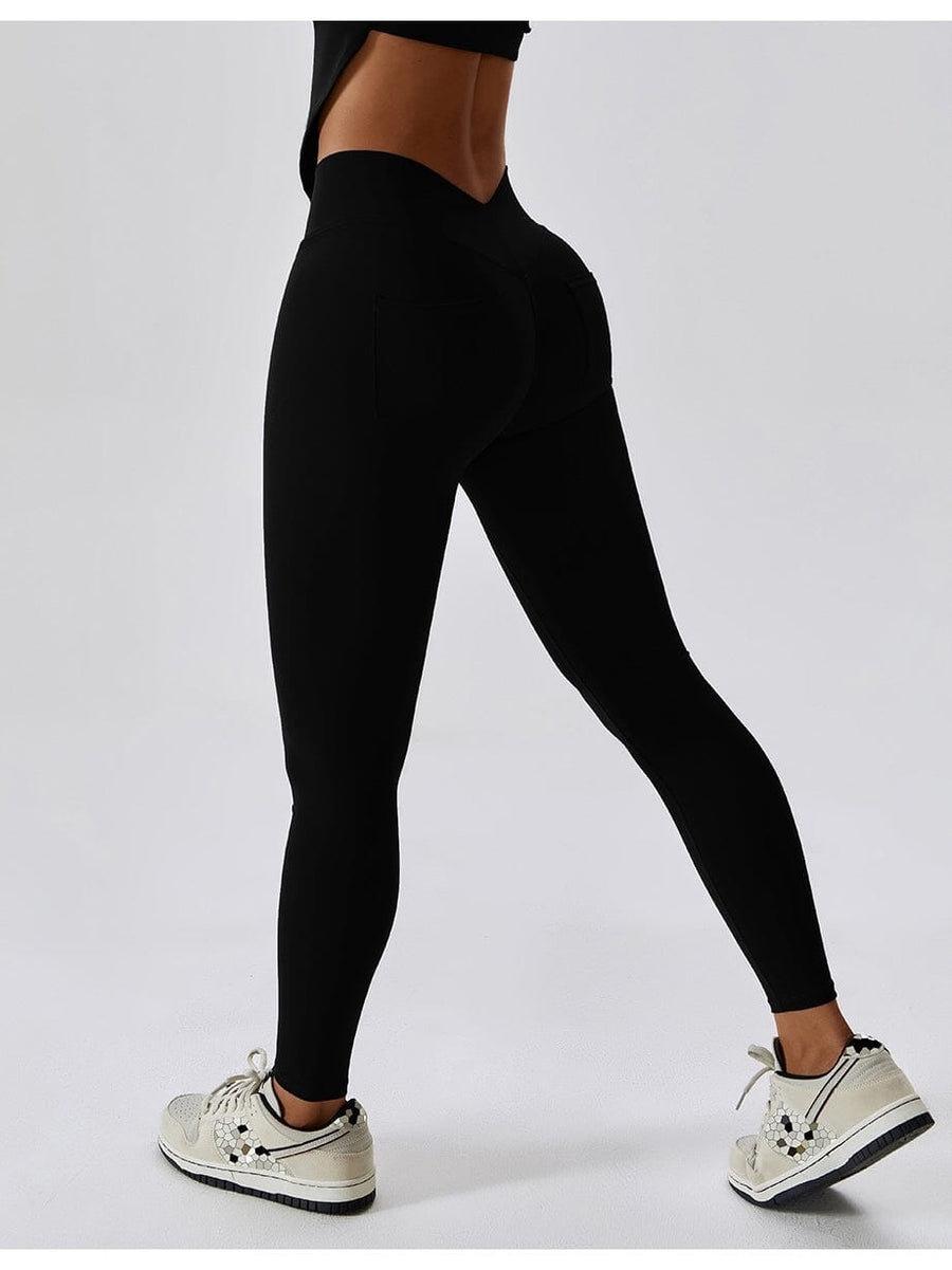 Legging Avec Poche Arrière Sport - Sans Couture | Yogaova