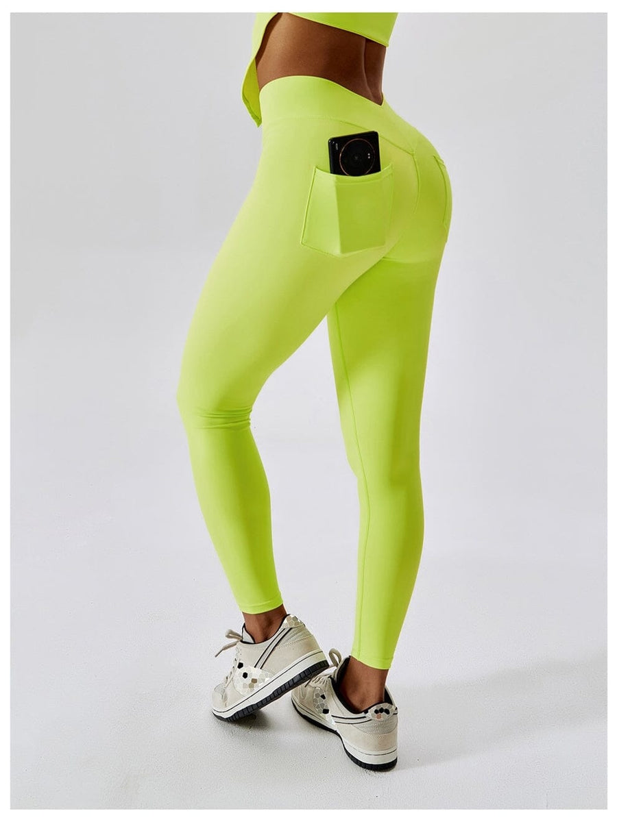 Legging Avec Poche Arrière Sport - Sans Couture | Yogaova