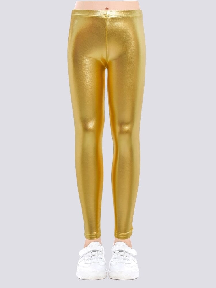 Legging Brillant Simili Cuir Fille | Yogaova