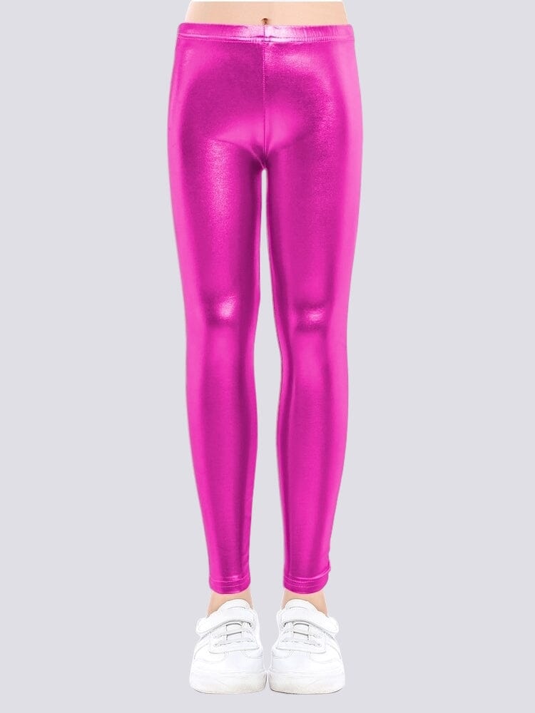 Legging Brillant Simili Cuir Fille | Yogaova