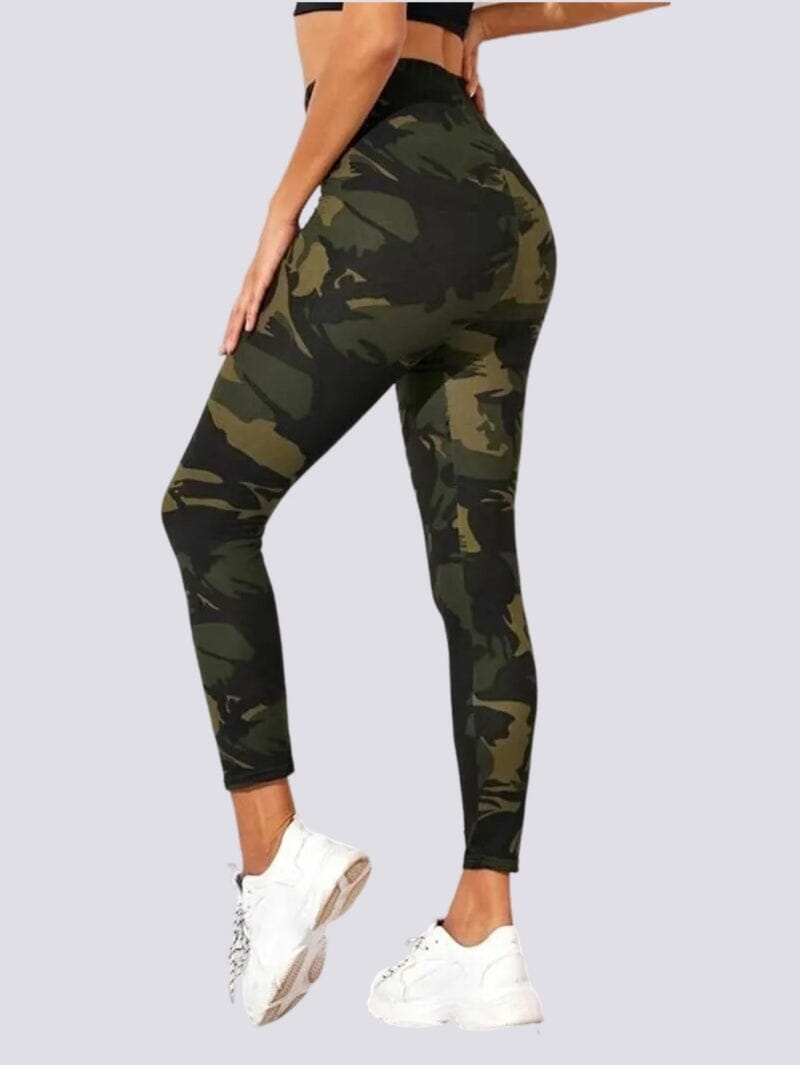 Legging Camouflage Troué Sport | Yogaova